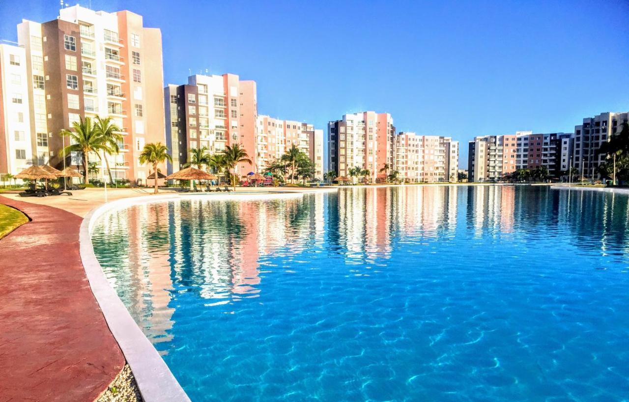 Escape Al Caribe Con Una Vista Impresionante En Pilarita'S Dream Lagoons Cancún Esterno foto
