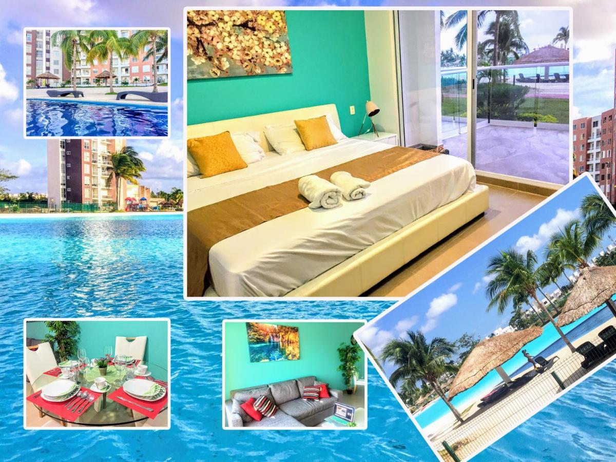 Escape Al Caribe Con Una Vista Impresionante En Pilarita'S Dream Lagoons Cancún Esterno foto